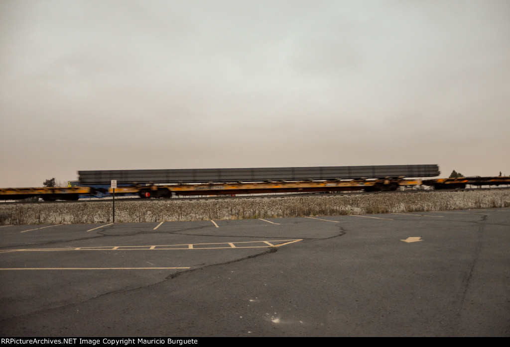 PTTX Flat Car with steel beams